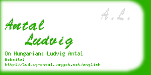 antal ludvig business card